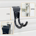 Slatwall Hooks Heavy Duty Slatwall Accessories Small J Hooks Garage Slat Wall - Image 6