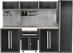 JZD Metal Workshop Cabinet System, Garage Organization Tools Storage, No Wall by JZD