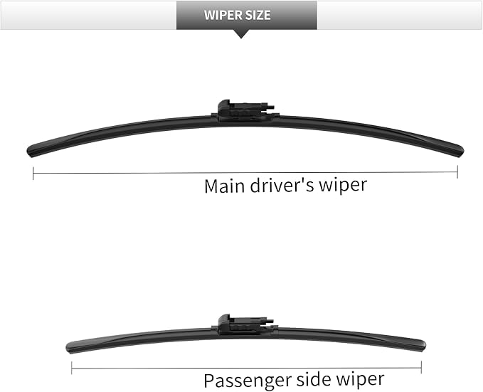 Front Windshield Wipers, 2-Piece Set - Image 3