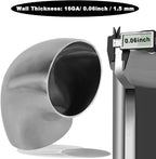 Cotonake OD 5 Inch 90 Degree SS304 Stainless Steel Bend Tube Exhaust Elbow Pipe - Image 4