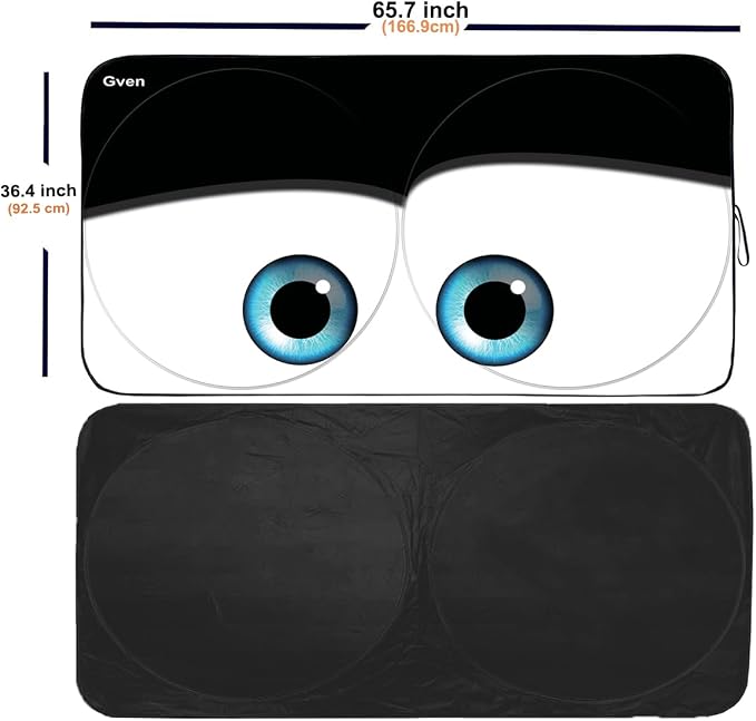 Gven Windshield Sun Shade 2025 Windshield Cover Sun Shade Automotive Interior - Image 2