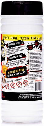 Hyper Wipes, 12 Pack Heavy Duty Hand & Tool Cleaning Wipes, Degreasing - Image 2