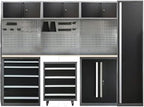 JZD Garage Storage Cabinet System Workshop, Tool Cabinets Combo by JZD