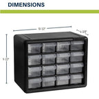 Akro-Mils 16-Drawer Plastic Drawer Storage Cabinet - Image 3