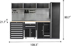 JZD Garage Storage Cabinet System Workbench Set Workshop - Image 2