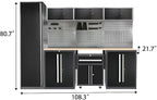 JZD Garage Storage Workbench Set, Metal Industrial Strength Tool Storage System - Image 2