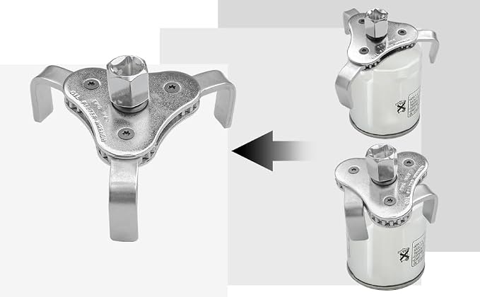 Universal Adjustable Oil Filter Wrench, Carbon Steel, 3-Jaw Design, 2.5-4.5 - Image 5