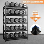 72''H Garage Shelving 3500LBS Capacity Heavy Duty Storage Shelves, Adjustable 5 - Image 5