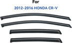 Window Visors Rain Guards for 2012 2013 2014 2015 2016 Honda CRV, Out-Channel - Image 2