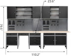 JZD Metal Storage Organization System, Hanging Closet, - Image 2