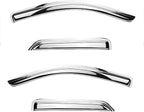 Chrome Side Window Visor Wind Vent Deflector fit by Puermto