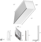 NINETREX Towel Hooks Chrome SUS 304 Stainless Steel 4 Pack Heavy Duty Modern - Image 5