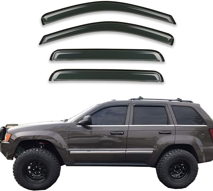 Smoke Sun/Rain Guard Window Visors Compatible by GLDIFA