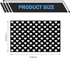 Car Rear Tail Light Lamp Stickers, Hollow Heart Pattern Sticker, Waterproof - Image 2