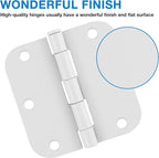 3 Pack White Door Hinges 3.5" Interior Hardware - Image 3