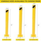 6Pcs Heavy Duty Safety Bollards, 4.5" Diameter Steel Pipe Bollard Post - Image 2