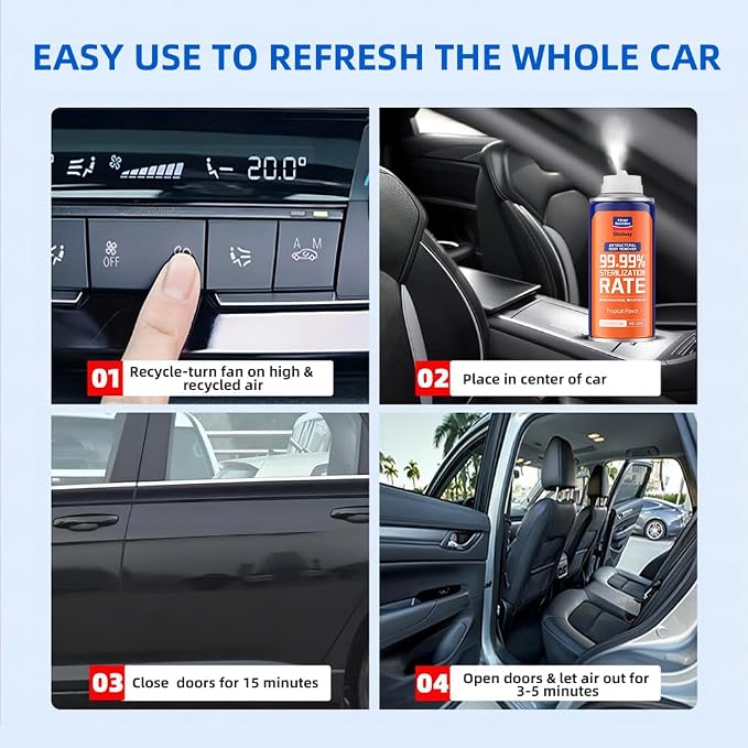 Glodway Whole Car Air Refresher, Odor Eliminator Remover Spray - Image 5