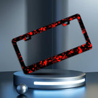 Blood Splattered Red Black License Plate Frames - Image 2