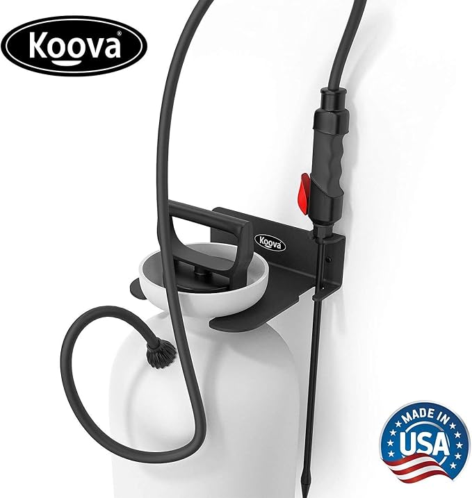 Koova Garden Pump Sprayer Holder | Wall Mounted Garden Tool Garage Organizer - Image 2