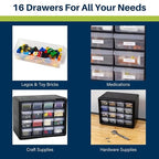 Akro-Mils 16-Drawer Plastic Drawer Storage Cabinet - Image 5