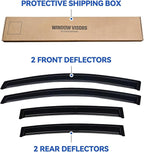 Window Visors Rain Guards for 2012-2020 Chevy Sonic Hatchback, Out-Channel - Image 6