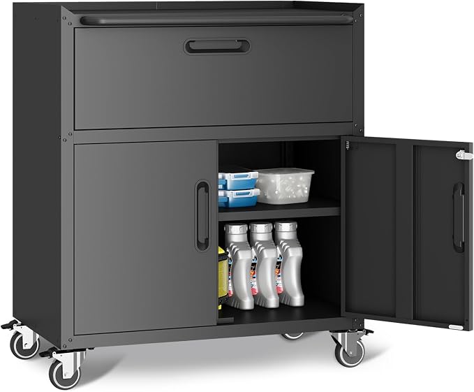 Metal Garage Storage Cabinet by VIYET