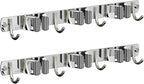 2 Pack Mop and Broom Holder Wall Mount, Non-slip Broom Hanger, Heavy Duty Mop by CUXIXA