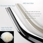 Chrome Side Window Visors Vent Deflector - Image 3