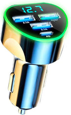 Multi Port USB C Car Phone Charger Adapter 4 in 1 by UYUXIO