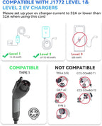 EV Charger Extension Cable, 21ft 32Amp J1772 Extension Cable Compatible - Image 5