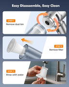 Car Vacuum, 3 Suction Modes, Portable Mini Cordless Cleaner - Image 7