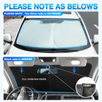 KUST Windshield Sun Shade for Honda HR-V 2016 2017 2018 2019 2020 2021 2022 HRV - Image 5