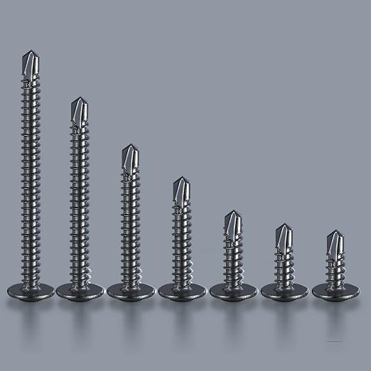 #8×3/4” for Sheet Metal Self-Tapping Screws 410 Black Stainless Steel Truss - Image 5