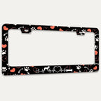 Dog Paw Prints License Plate Frame Dog Lover License Plate Holders Funny - Image 7
