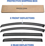 Window Visors Rain Guards for 2012-2018 Toyota Yaris Hatchback, Out-Channel - Image 5