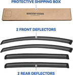 Window Visors Rain Guards for 2012-2018 Toyota Yaris Hatchback, Out-Channel - Image 6
