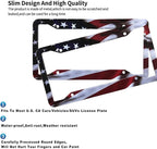 2Pack American Flag License Plate Frame - Image 4