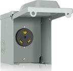 PAULINN 30 Amp RV Power Outlet Box, Nema TT-30R 125V RV Outdoor Panel Enclosed by PAULINN