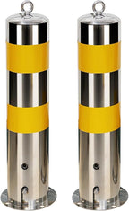 Safety Barrier Bollard, Steel Car Parking Protection Posts, Caution Cones by Unknown