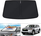 KUST Windshield Sun Shade for Toyota Highlander 2014-2019 Window Sun Visor by KUST