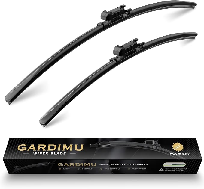 Front Windshield Wipers, 2-Piece Set by GARDIMU
