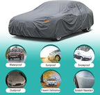 16 Layers Car Cover Waterproof All Weather, Heavy Duty Outdoor Car Cover - Image 4