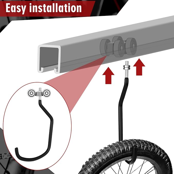 Shimeyao 4 Pcs Machine Thread Bicycle Storage Hook - Image 3