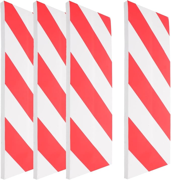VOSAREA 4pcs Reflective Foam Wall Protector by VOSAREA