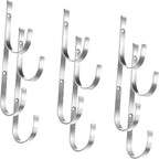 6 Pieces Pool Pole Hook Hanger Swimming Metal Brackets Pool Hook - Image 2