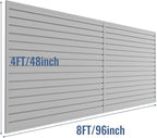 Slatwall Panel Garage Organizer PVC Slatwall Heavy Duty Wall Mounted Rack - Image 3