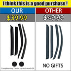 Rain Guards for Kia Soul 2020-2023, Tape-on Side Window Deflectors for Kia Soul - Image 2