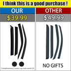 Rain Guards for Subaru Forester 2009-2013, Tape-on Side Window Deflectors - Image 2