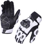 Harssidanzar Breathable Leather Motorcycle Gloves Touchscreen - Image 5