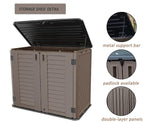 Horizontal Resin Storage Shed, 34 Horizontal Cu.ft Outdoor Storage Cabinet - Image 5